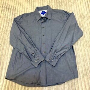 Egara Dress Shirt Mens XL Non Iron Flip Cuff‎ Men’s Warehouse